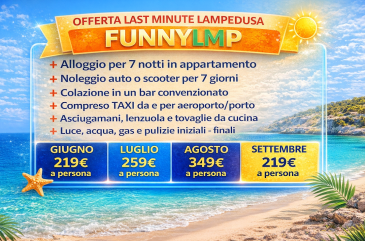 Offerta pacchetto vacanza economico Lampedusa